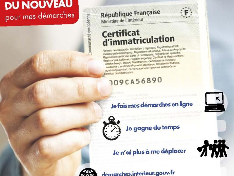 Certificat d'immatriculation
