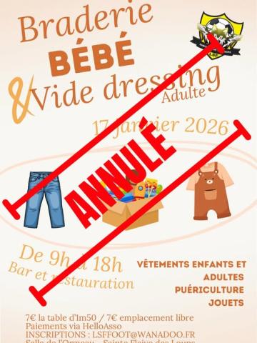 Braderie bébé et vide-dressing adulte - ANNULÉE